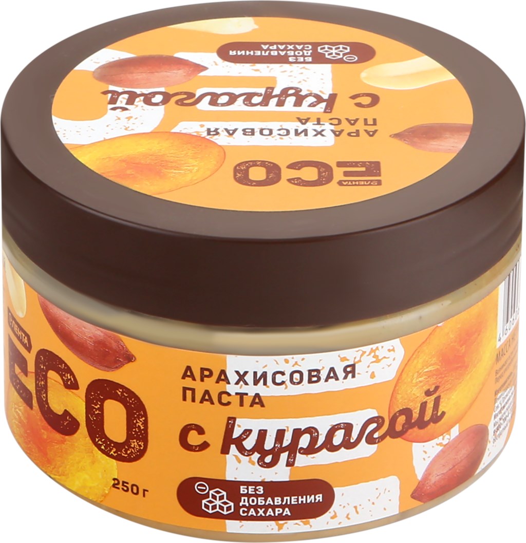 Паста Лента EСО арахисовая с курагой 250 г