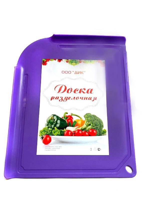 Разделочная доска Дик №6 34x28, фиолетовый