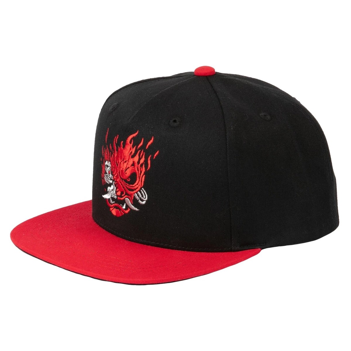 Бейсболка мужская Jinx Cyberpunk 2077 Samurai Logo черная/красная