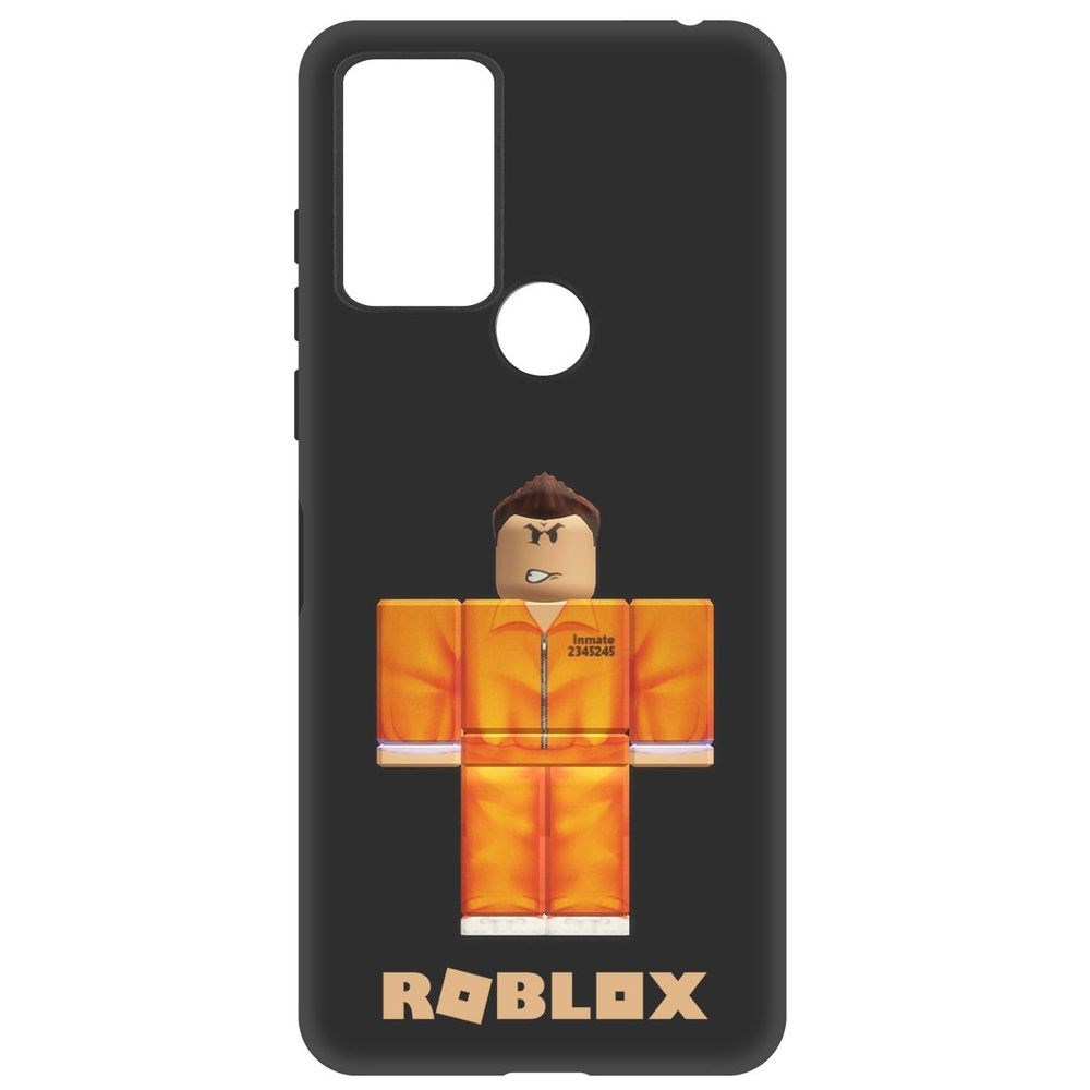 

Чехол-накладка Софт Roblox-Заключенный для TCL 306, Черный