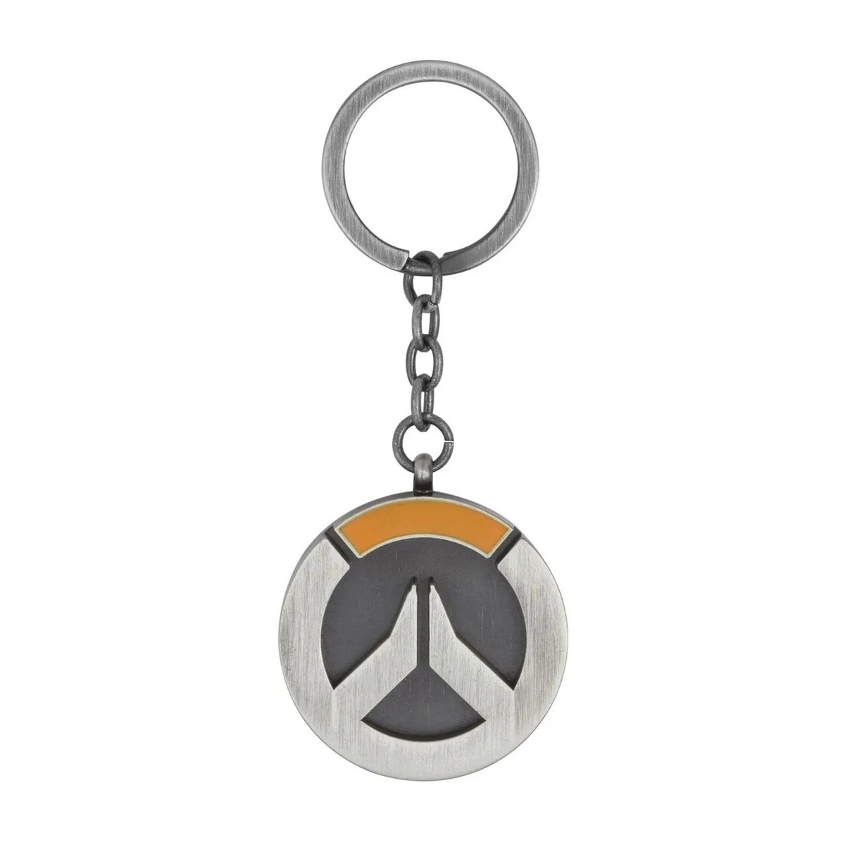 фото Брелок мужской blizzard overwatch logo keychain серый/стальной