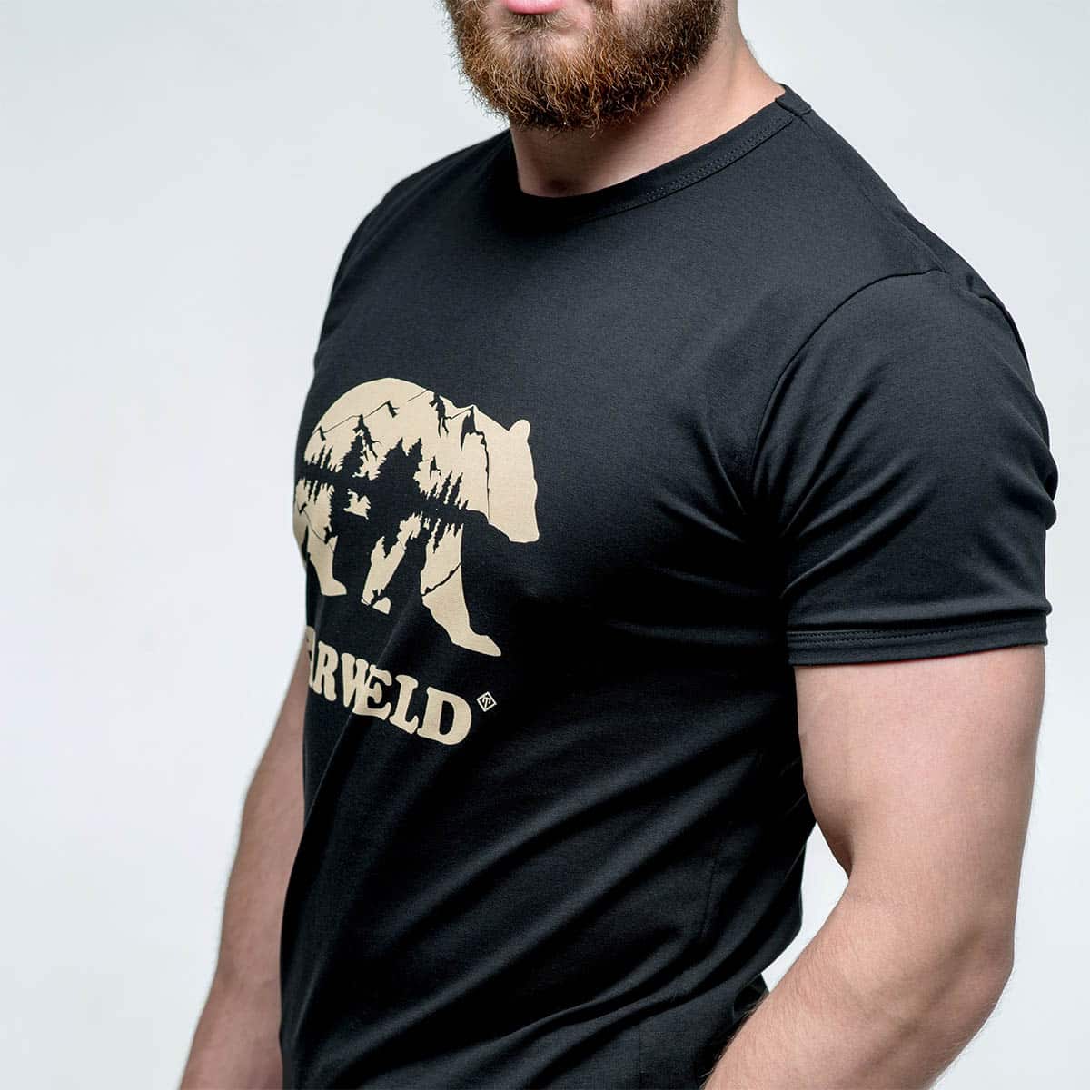 Футболка мужская ХАРВЕЛД F12 черная 46 RU