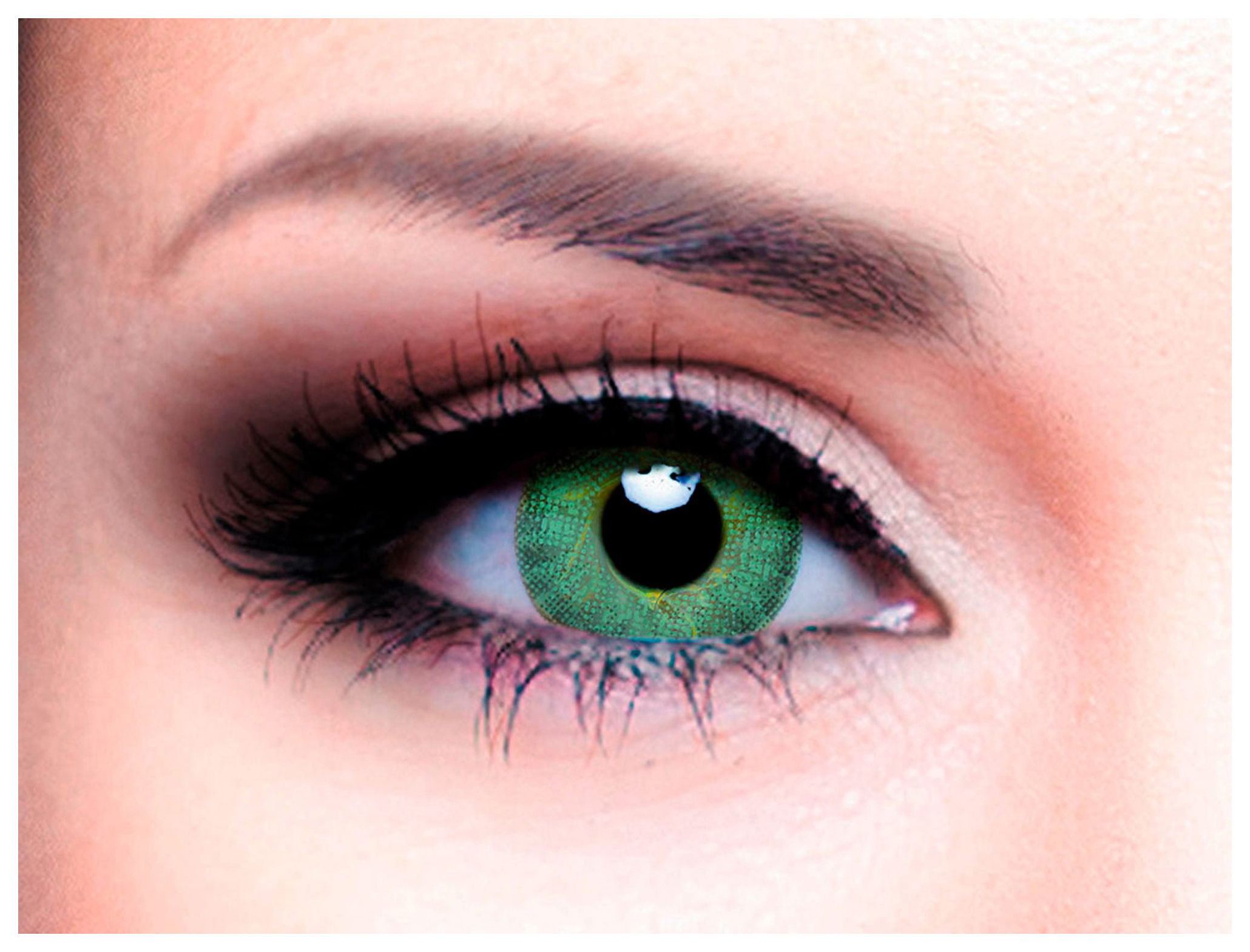 фото Цветные контактные линзы офтальмикс colors, 2 шт. pwr -3,00, r 8.6, green