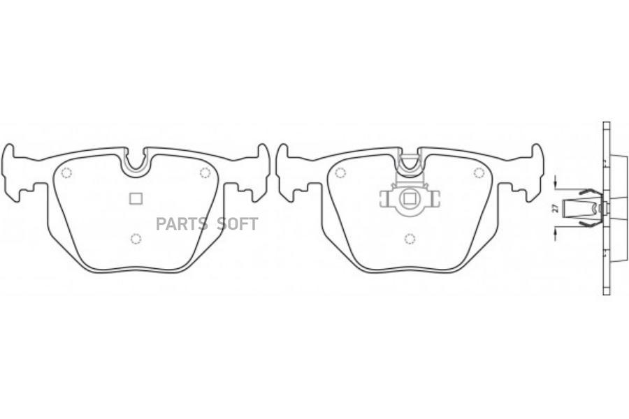 

Колодки тормозные задние BMW X3 E83/X5 E53/3 E46 2.5/3.0/ RANGE ROVER III 02- BP32225