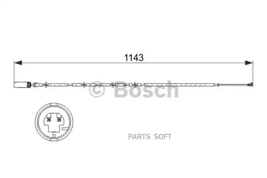 

BOSCH Датчик износа колодок BOSCH 1987473517