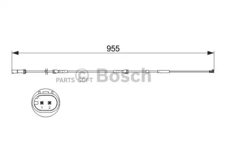 BOSCH Датчик износа колодок  BOSCH 1987473511