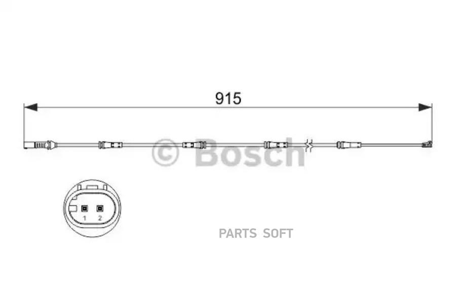 

BOSCH Датчик износа колодок BOSCH 1987473509