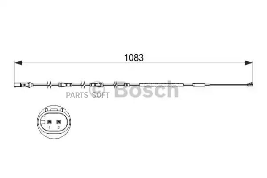 BOSCH Датчик износа колодок  BOSCH 1987473500