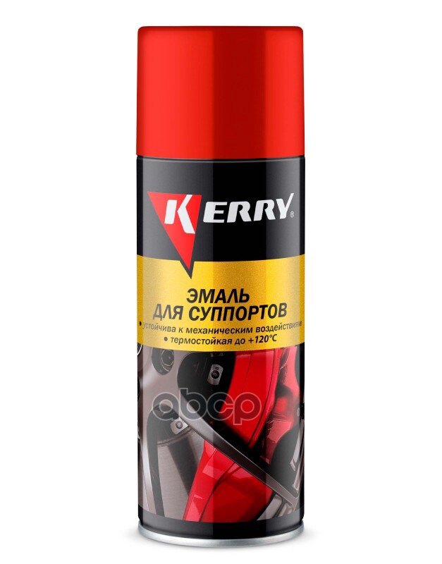 KERRY KR9621 Kerry KR-962.1 * Эмаль для суппортов красная 520мл 1шт