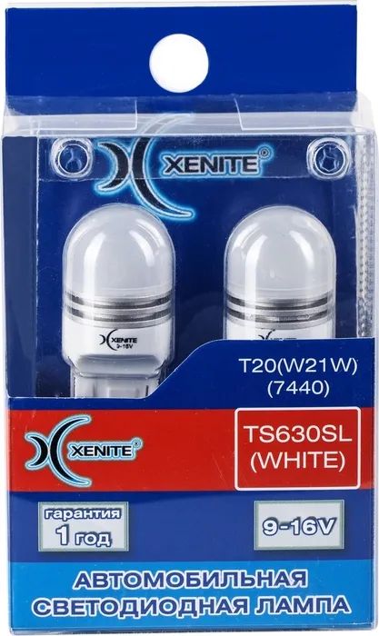 

Диод Xenite TS630SL (T20/W21W/ 7440) 9-16V Ярк.520Lm уп.2шт, T20/W21W