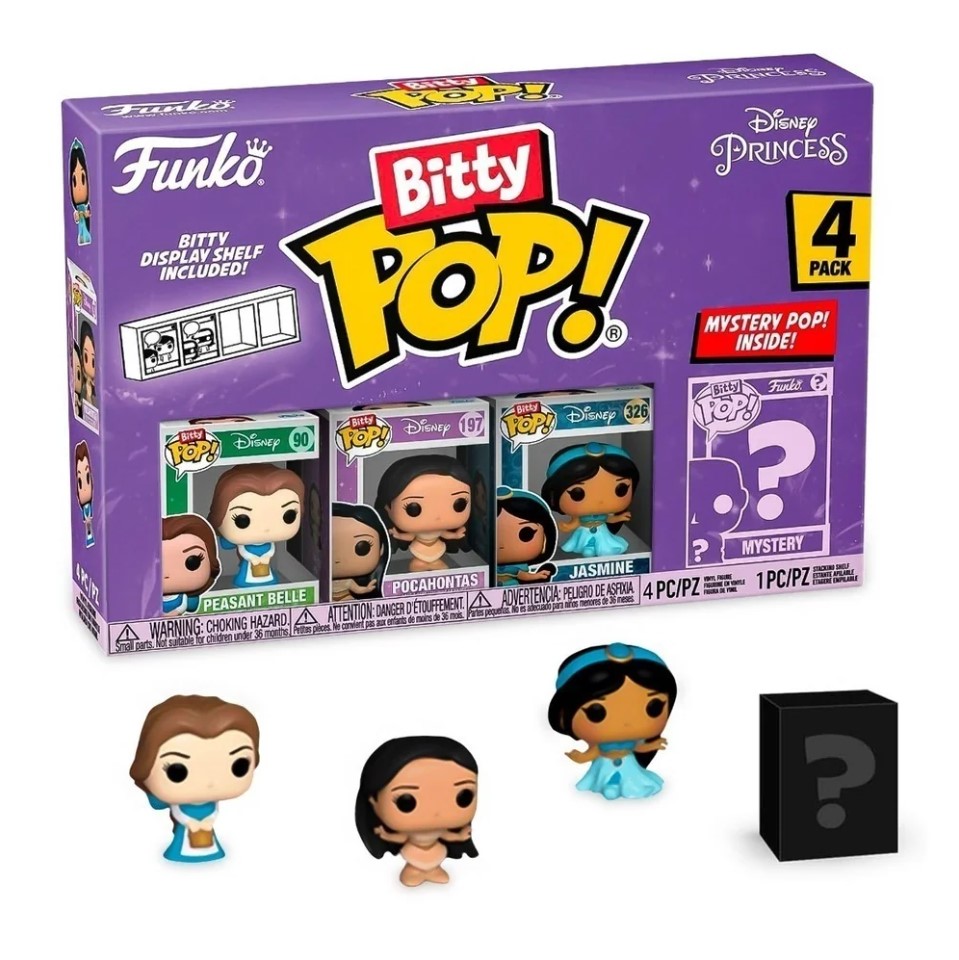 Фигурка Funko Bitty POP! Disney Набор фигурок Белль Belle 4PK 4 шт.