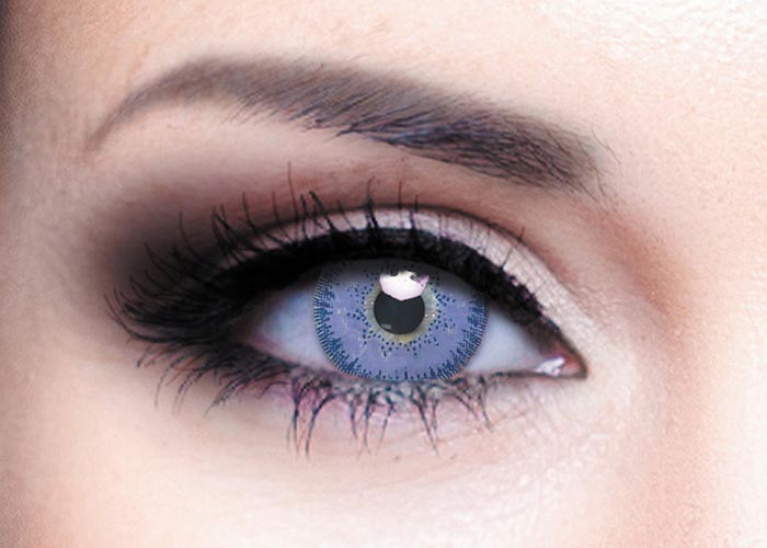 Цветные контактные линзы Офтальмикс Colors, 2 шт. PWR -0,00, R 8.6, Violet