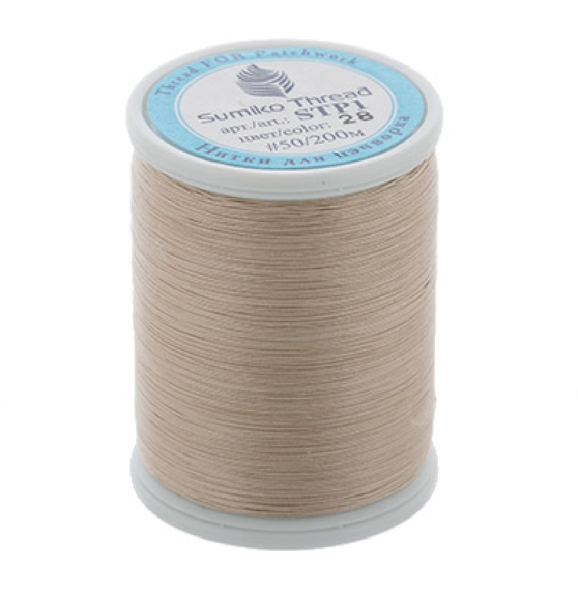 

Нитки SumikoThread 100% хлопок, 219 я, 200 м, №28 бежевый