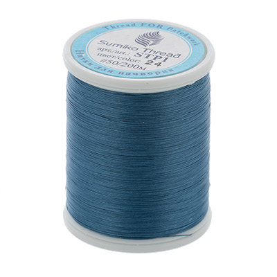 

Нитки SumikoThread 100% хлопок, 219 я, 200 м, №24 темно-голубой