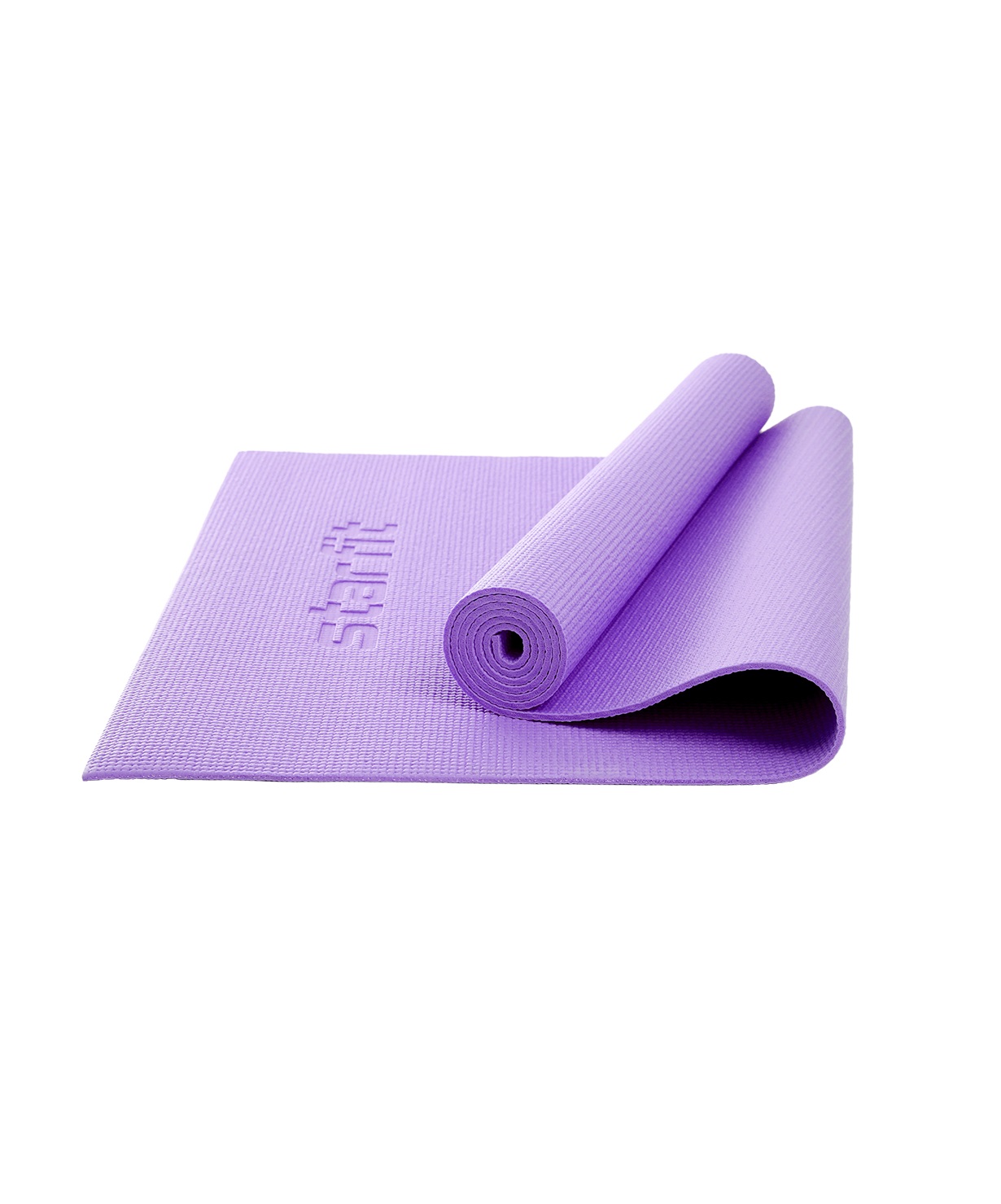 фото Коврик для йоги и фитнеса starfit core fm-104 183x61, pvc, фиолетовый пастель, 0,8 см