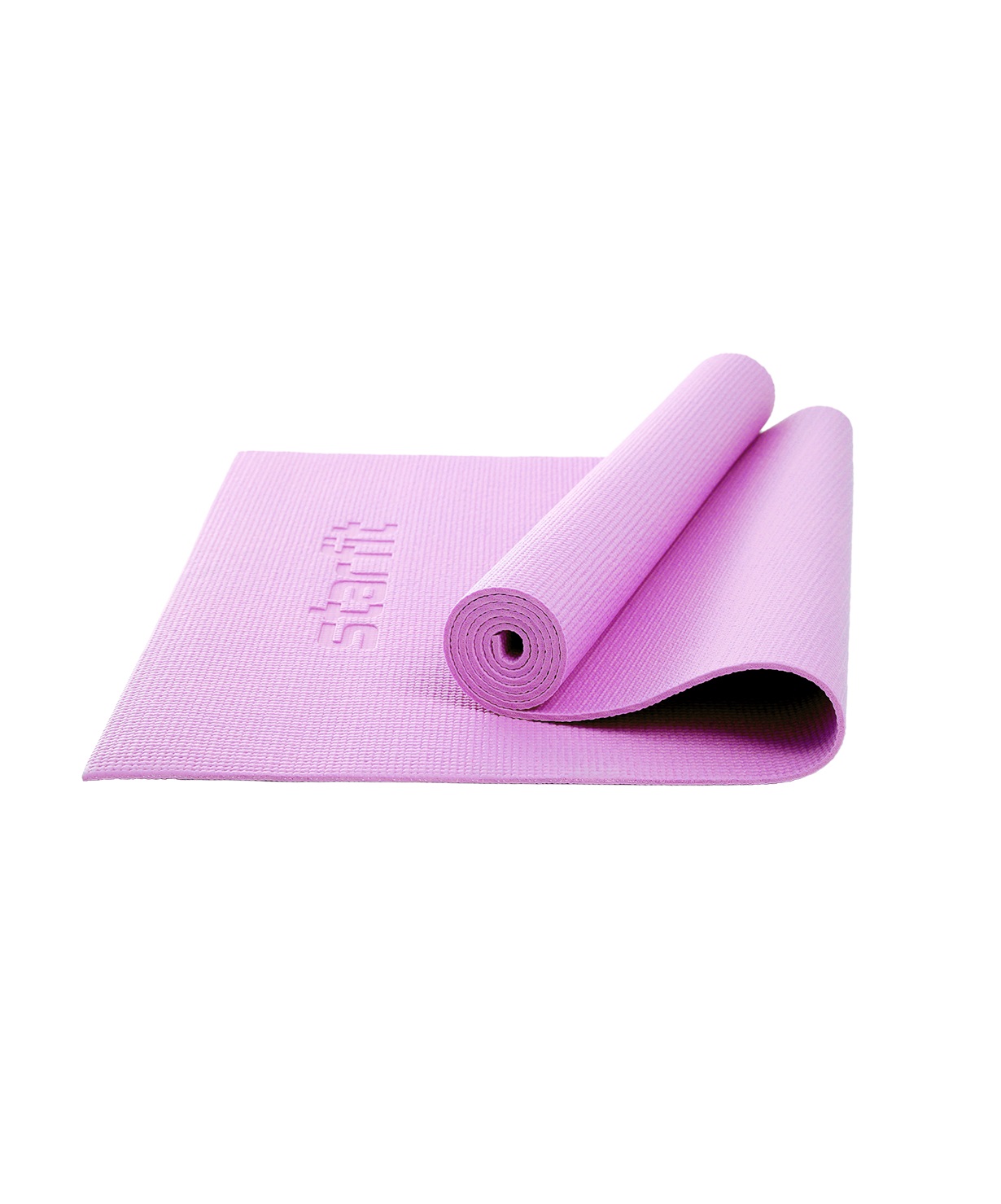 фото Коврик для йоги и фитнеса starfit core fm-101 173x61, pvc, розовый пастель, 0,8 см