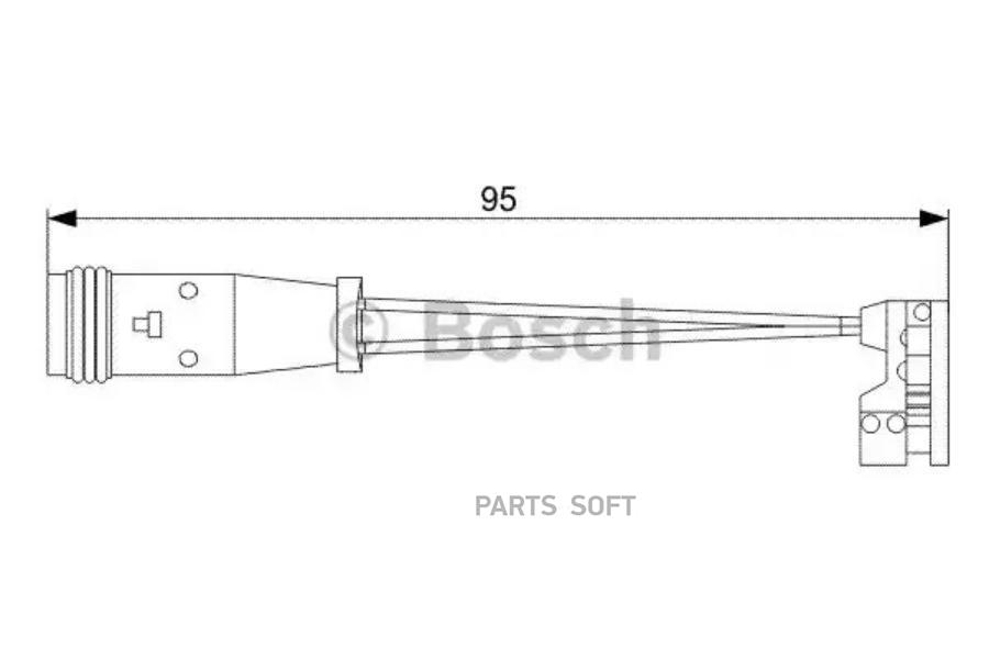 BOSCH Датчик износа колодок  BOSCH 1987473006