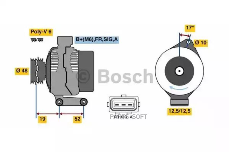 

BOSCH Генератор BOSCH 0986080440