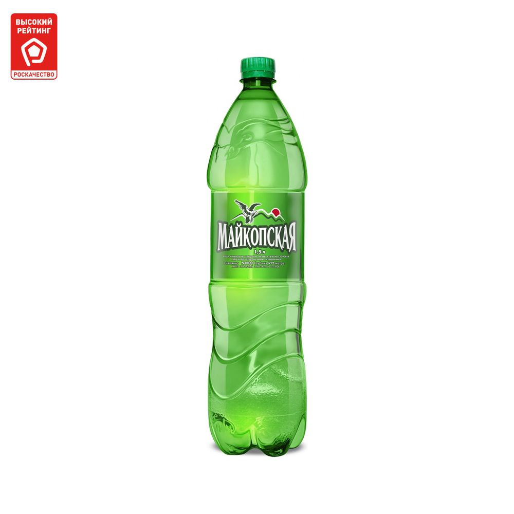 

Вода минеральная Майкопская питьевая газированная лечебно-столовая 1,5 л