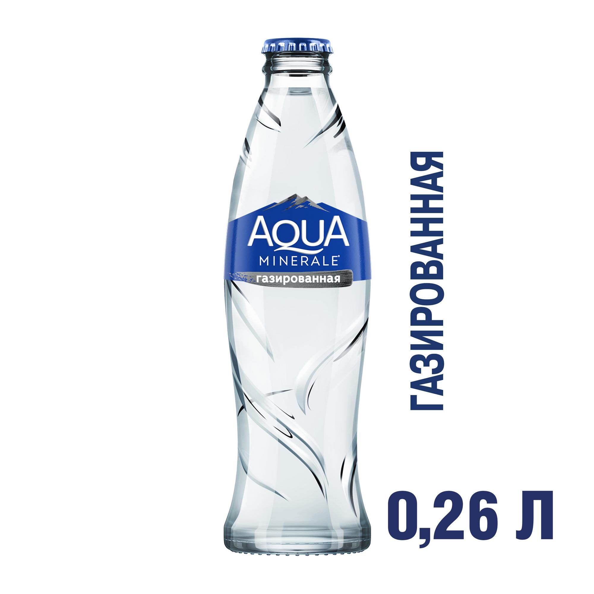 фото Вода минеральная aqua minerale газированная столовая 0,26 л