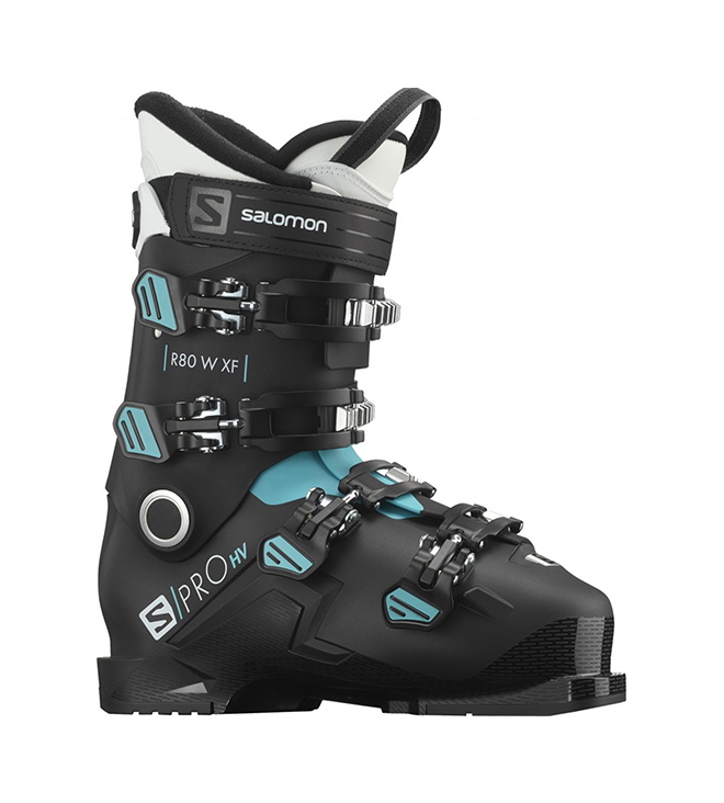 фото Горнолыжные ботинки salomon s/pro hv 80 r w xf black/white/scuba (20/21) (24.5)