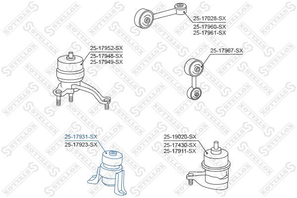 

STELLOX Подушка ДВС STELLOX 2517931sx