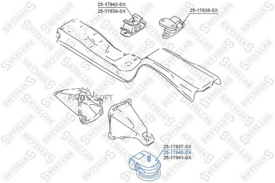 

STELLOX Подушка ДВС STELLOX 2517840sx
