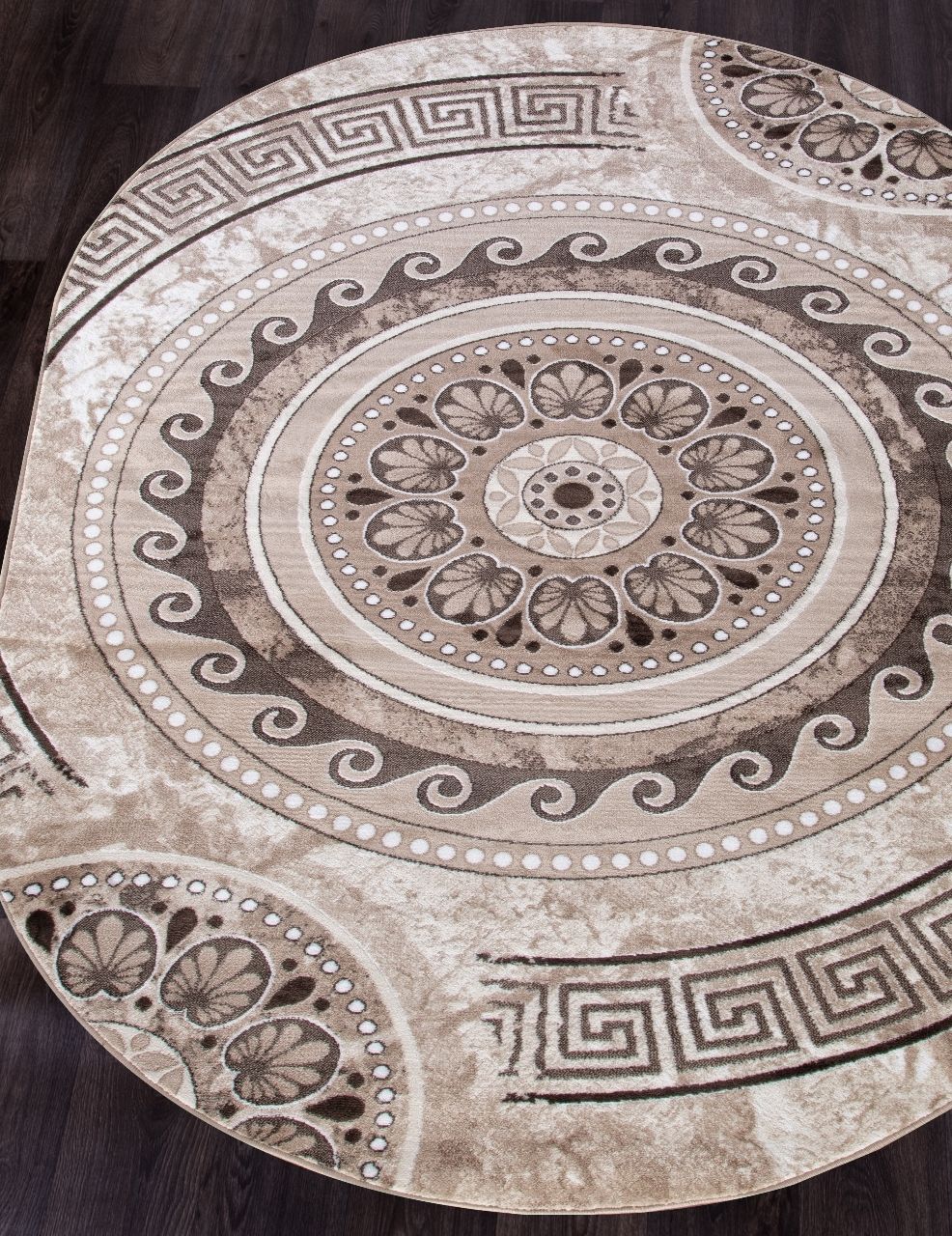 

Ковер VALENCIA DELUXE d300 CREAM-BROWN Овал