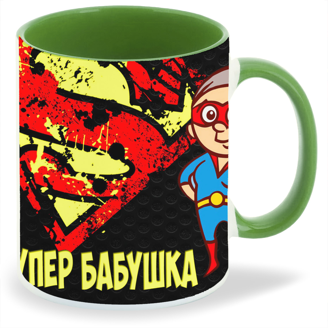 

Кружка CoolPodarok Супер дедушка, Супер дедушка