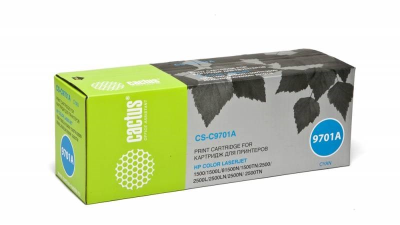 

Картридж для лазерного принтера CACTUS CS-C9701AR Blue, совместимый, Голубой