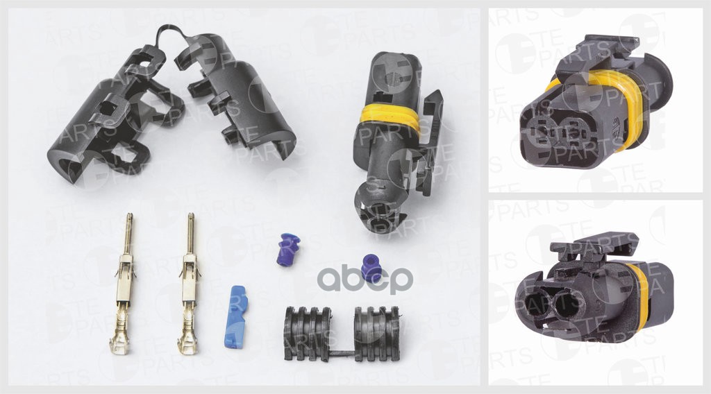 

Разъём 2-Х Контактный (Комплектация: (2 + 2)-Pin, 2 Уплотнителя, Фиксатор, Уплотнение TE P