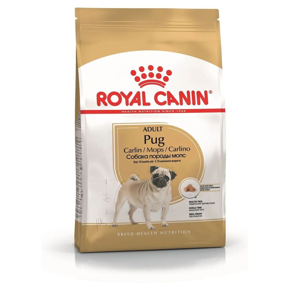 фото Сухой корм для собак royal canin, для породы мопс 7,5 кг