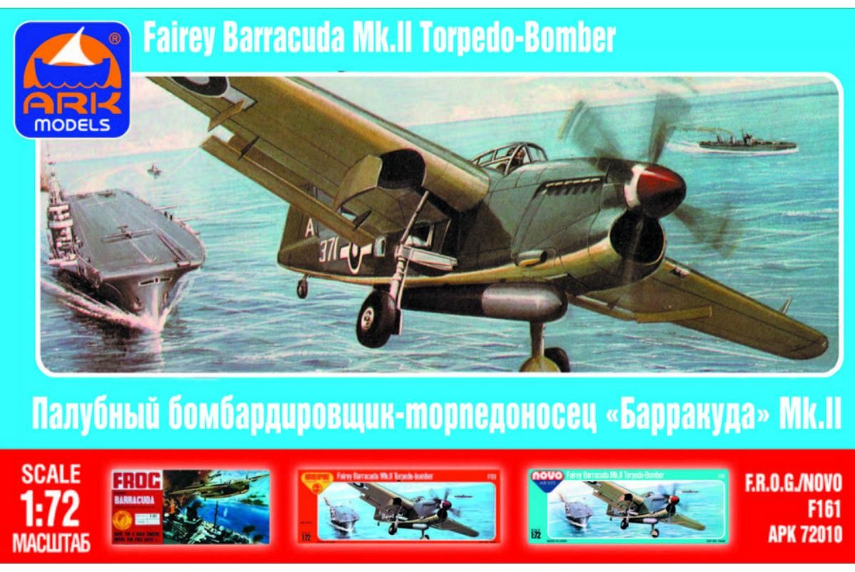 

1/72 Английский палубный бомбардировщик-торпедоносец «Барракуда» 72010 ARK-models