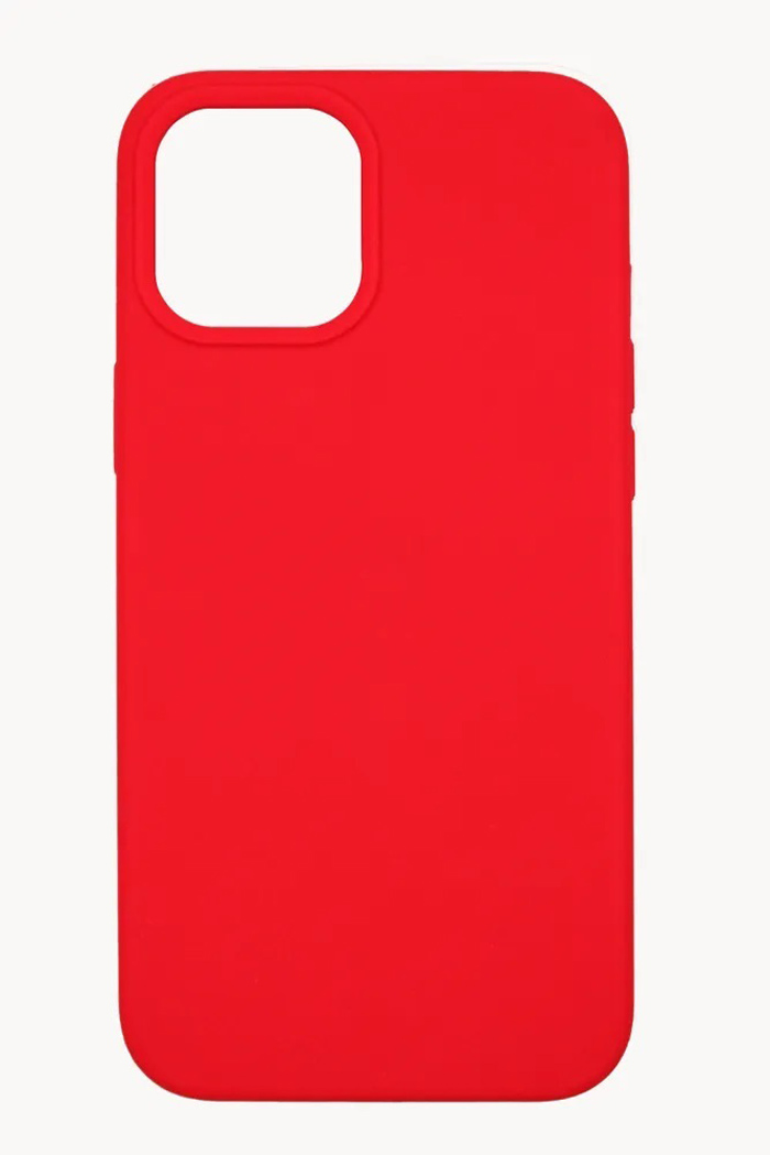 

Силиконовый чехол для iPhone 14 Plus, красный