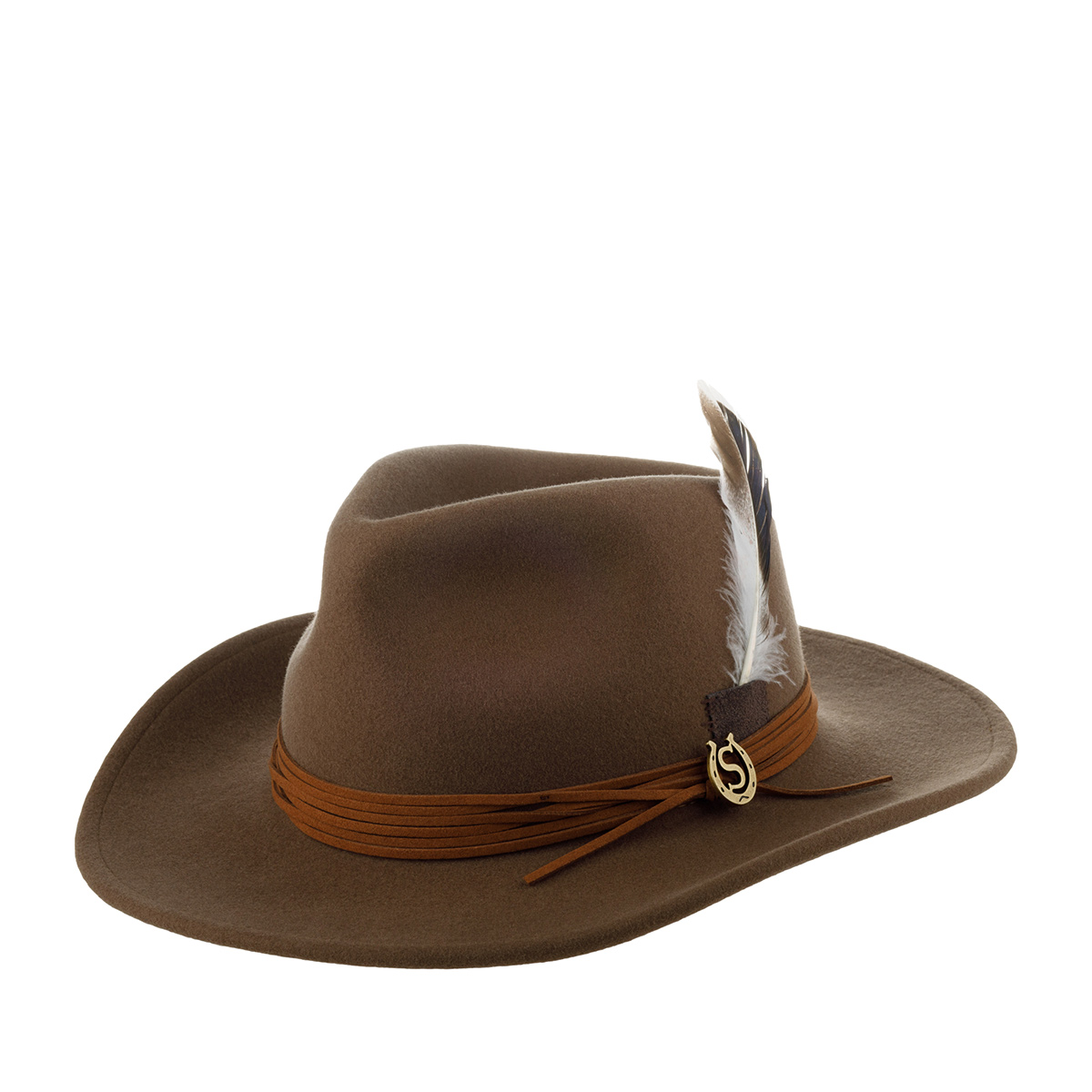 

Шляпа унисекс Stetson 3598122 WESTERN WOOLFELT рыжяя, р.61, Коричневый, 3598122 WESTERN WOOLFELT