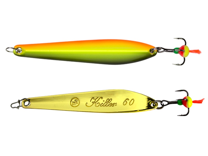 

Блесна вертикальная ECOPRO Killer, 90мм, 15гр, FRG, Желтый;зеленый;оранжевый
