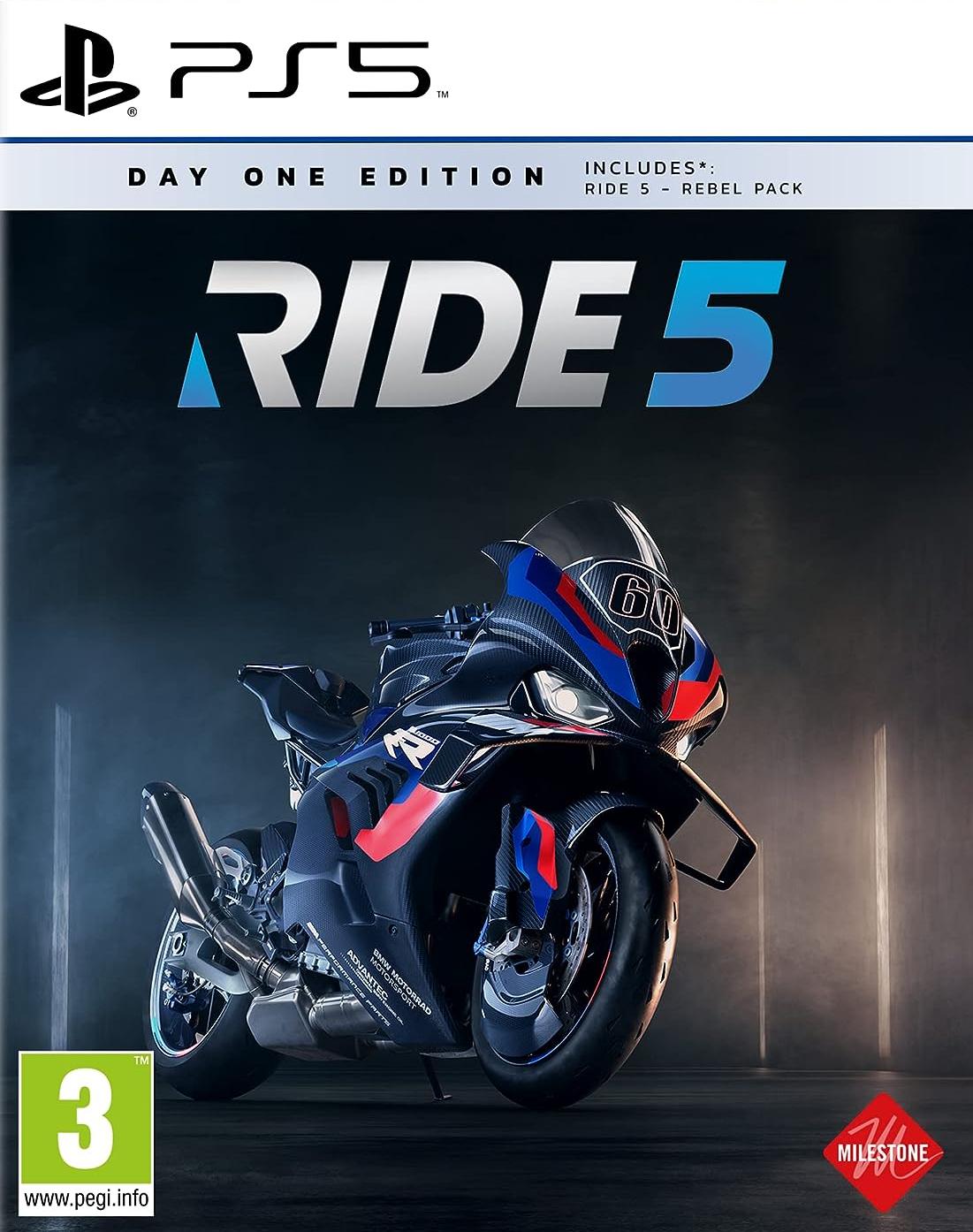 Игра Ride 5 Day One Edition (PlayStation 5, полностью на иностранном языке)