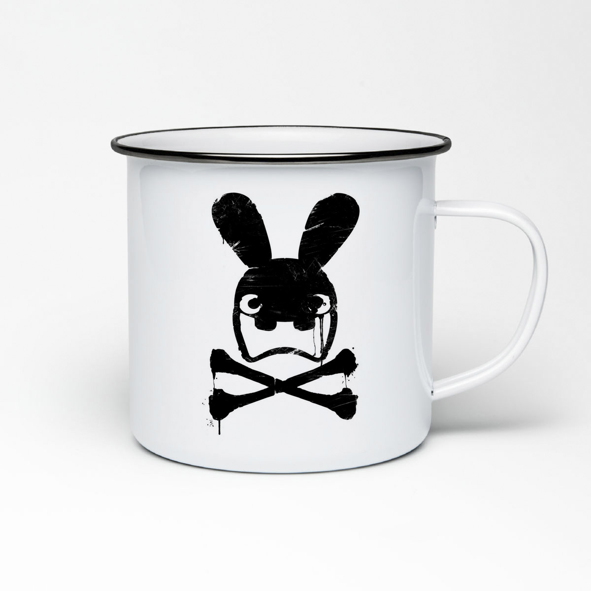 

Кружка металлическая CoolPodarok Кролик Rabbit кости