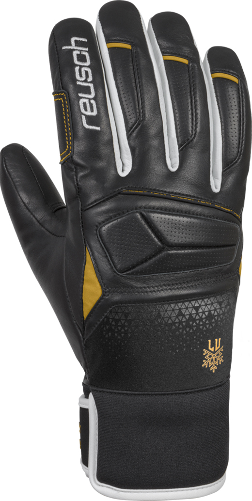 фото Горнолыжные перчатки reusch lindsey vonn (19/20) (black/white/gold)