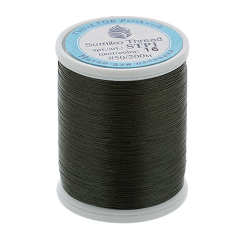 

Нитки SumikoThread 100% хлопок, 219 я, 200 м, №16 хаки, Зеленый