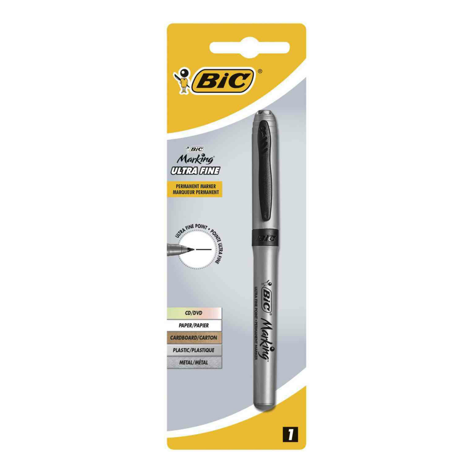 

Маркер Bic Marking Ultra fine перманентный черный