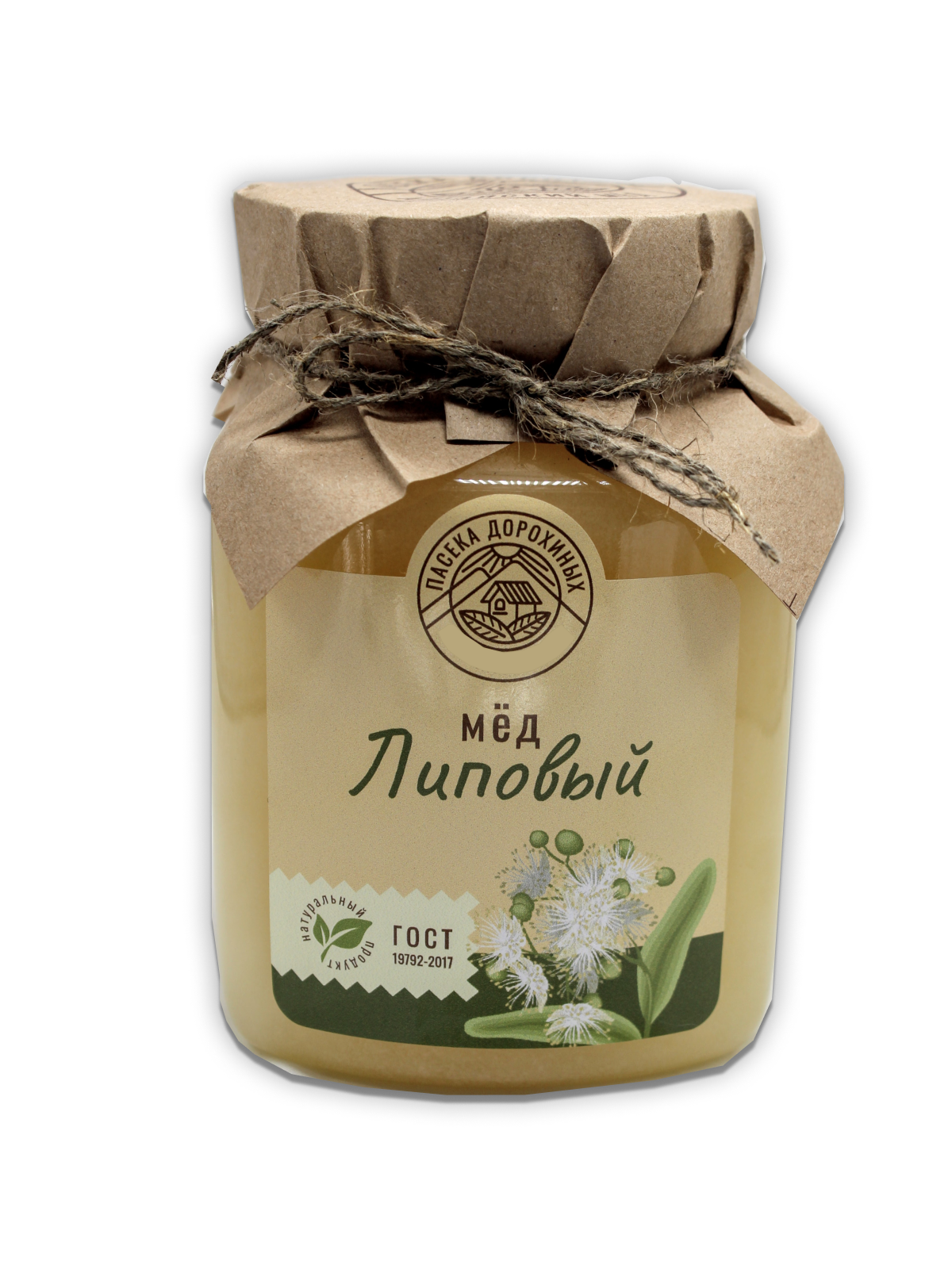 Мёд липовый натуральный Пасека Дорохиных Алтай, 1500 г