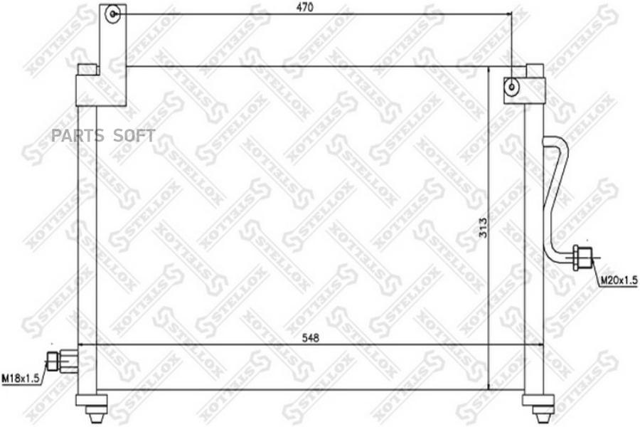 

10-45026-SX_=AVA DW5044=NS94751=OEDW-96569392 радиатор конд. Daewoo Matiz 0.8/1.0 02>