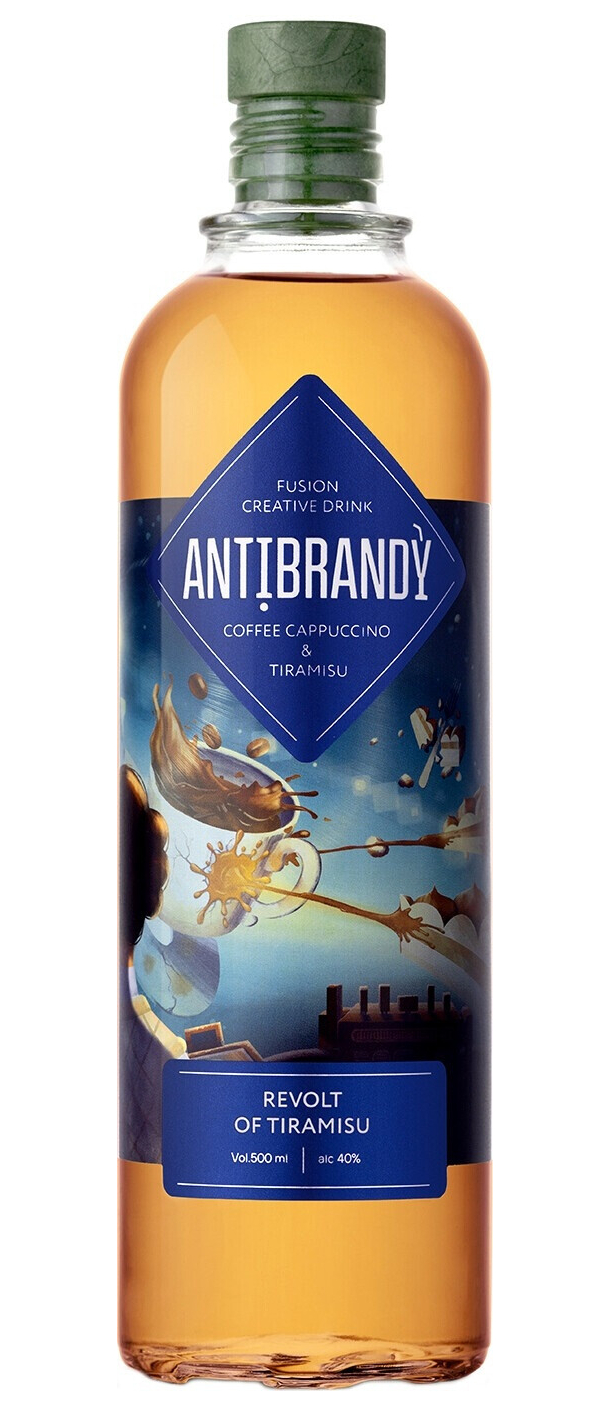 фото Спиртной напиток бренди antibrandy revolt of tiramisu арегак