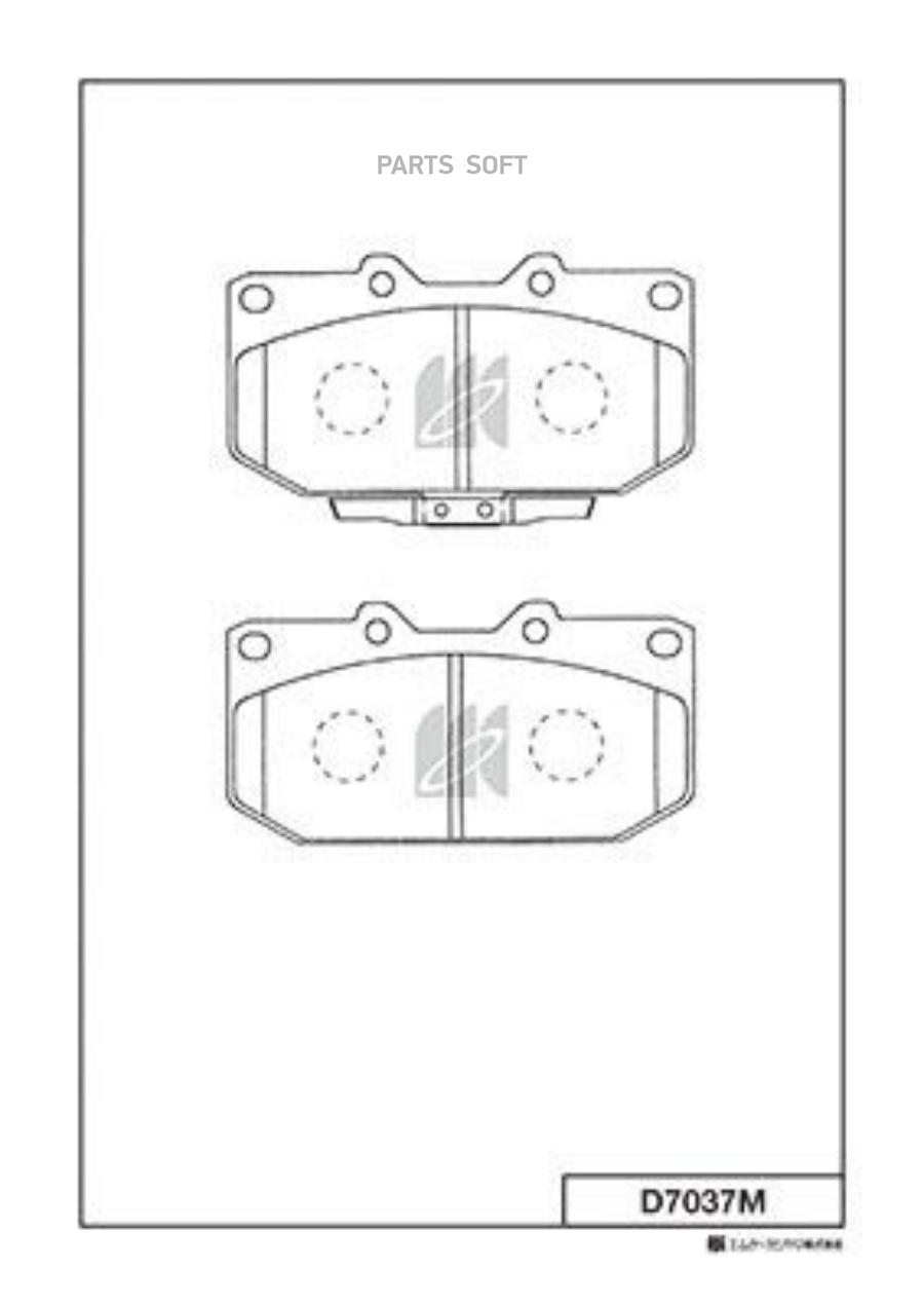 

Колодки дисковые передние\ Subaru Impreza 1.6/2.0i 00 1шт KASHIYAMA D7037M D7037M-01