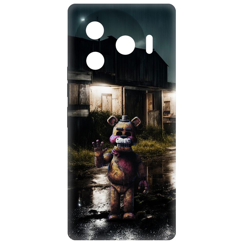 Чехол-накладка Krutoff Soft Case ФНАФ - Фредди под дождем для TECNO Camon 30 Pro 5G черный