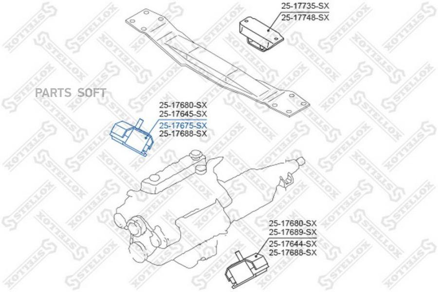 

STELLOX Подушка ДВС STELLOX 2517675sx