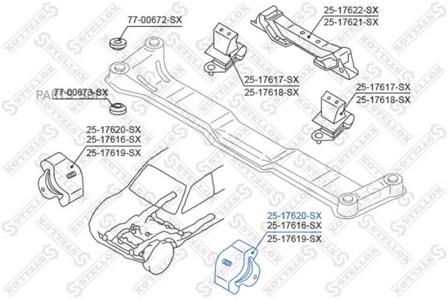 

STELLOX Подушка ДВС STELLOX 2517620sx