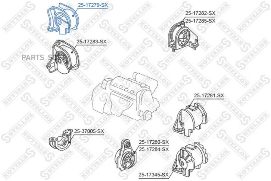 

STELLOX Подушка ДВС STELLOX 2517279sx