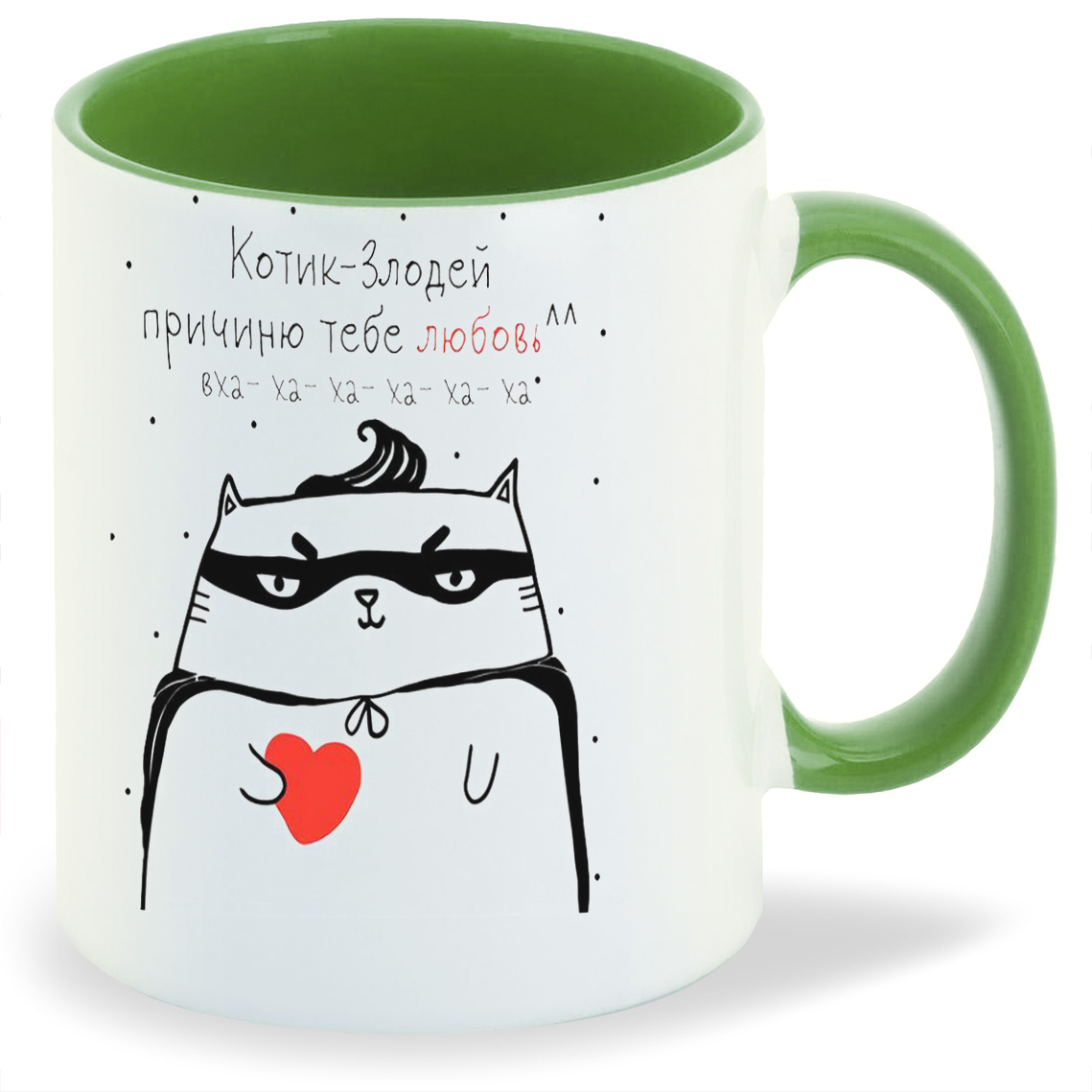 

Кружка CoolPodarok Котик злодей, Котик злодей